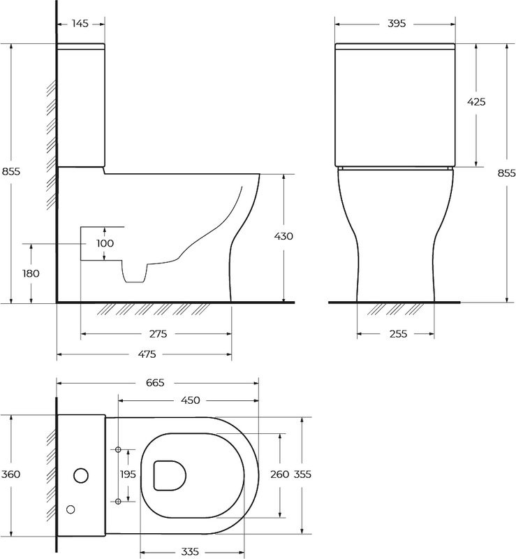 Унитаз-компакт напольный BelBagno Sfera-Tor BB2141CP-TOR/SC безободковый, крышка с микролифтом, бачок BB2141T