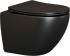 Комплект Унитаз Ceramica Nova Metropol CN4002MB безободковый+ инсталляции Ceramica Nova Envision Round CN1002CH черная матовая 