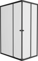 Душевой уголок DIWO Углич 120х80 профиль черный матовый