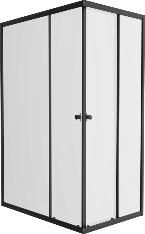 Душевой уголок DIWO Углич 120х80 профиль черный матовый