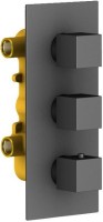 Душевой комплект Timo Tetra-Thermo SX-0179/03SM черный, С ВНУТРЕННЕЙ ЧАСТЬЮ