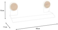 Полотенцедержатель Fixsen Magic White FX-47002 двойной, белый