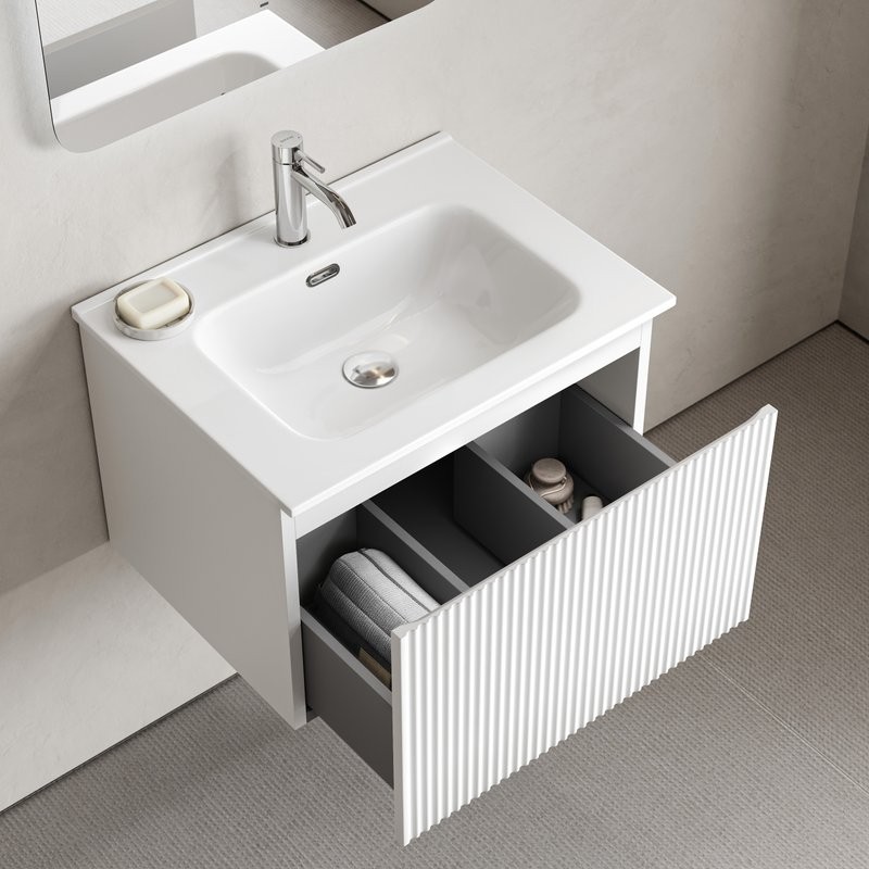 Тумба под раковину без столешницы Sancos Snob R 1.0 60 bianco