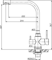 Смеситель для кухни BelBagno BB-LAM15-IN