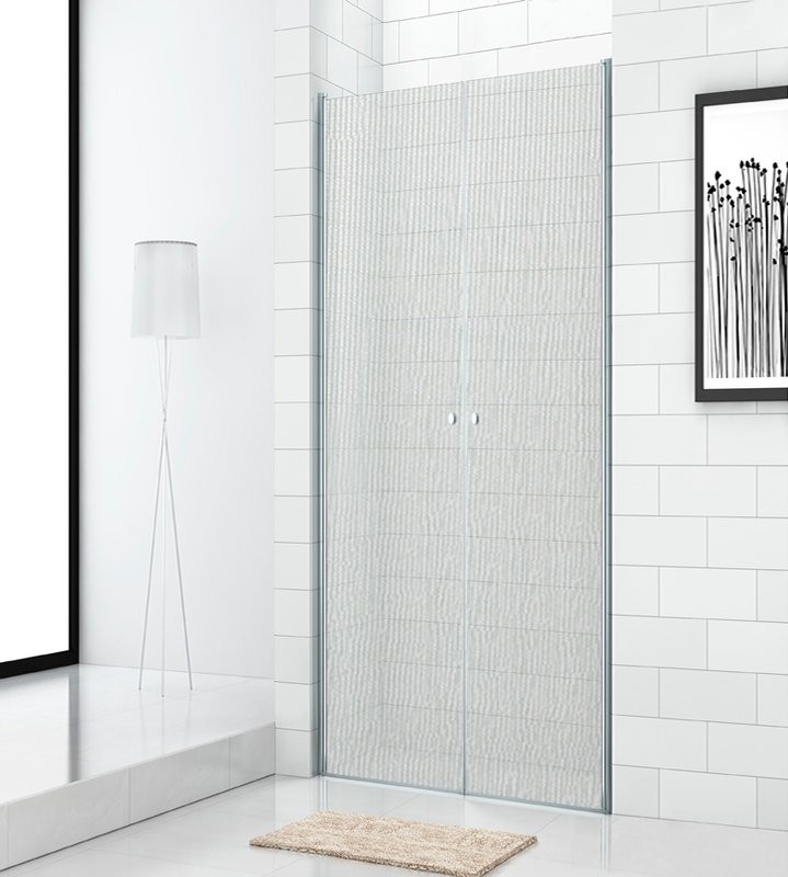 Душевая дверь в нишу Cezares Eco ECO-O-B-2-80-P-Cr стекло punto
