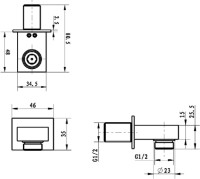 Шланговое подключение Villeroy & Boch TVC00045700061