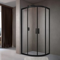 Душевой уголок Terminus Соренто 06 6ES100х100B 100х100, черный