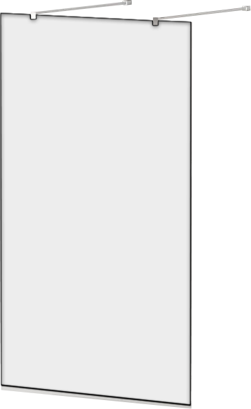 Душевая перегородка Cezares Liberta -L-2-130-120-C-Cr профиль хром, стекло прозрачное