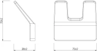 Крючок Lemark Smooth line 9712005 черный Крючок Lemark Smooth line 9712005 черный