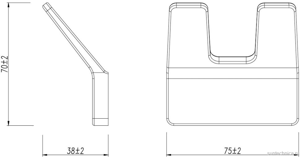 Крючок Lemark Smooth line 9712005 черный