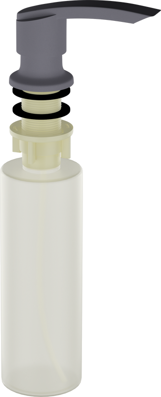 Дозатор для кухонной мойки Ulgran Quartz UQ 02 бетон