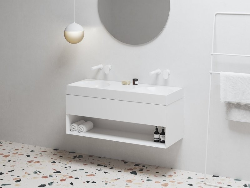 Тумба под раковину без столешницы Ravak Lite SD 120 глянцевая белая