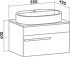 Мебель для ванной Runo Вудлайн 65, скандинавский дуб, раковина Гамма 56