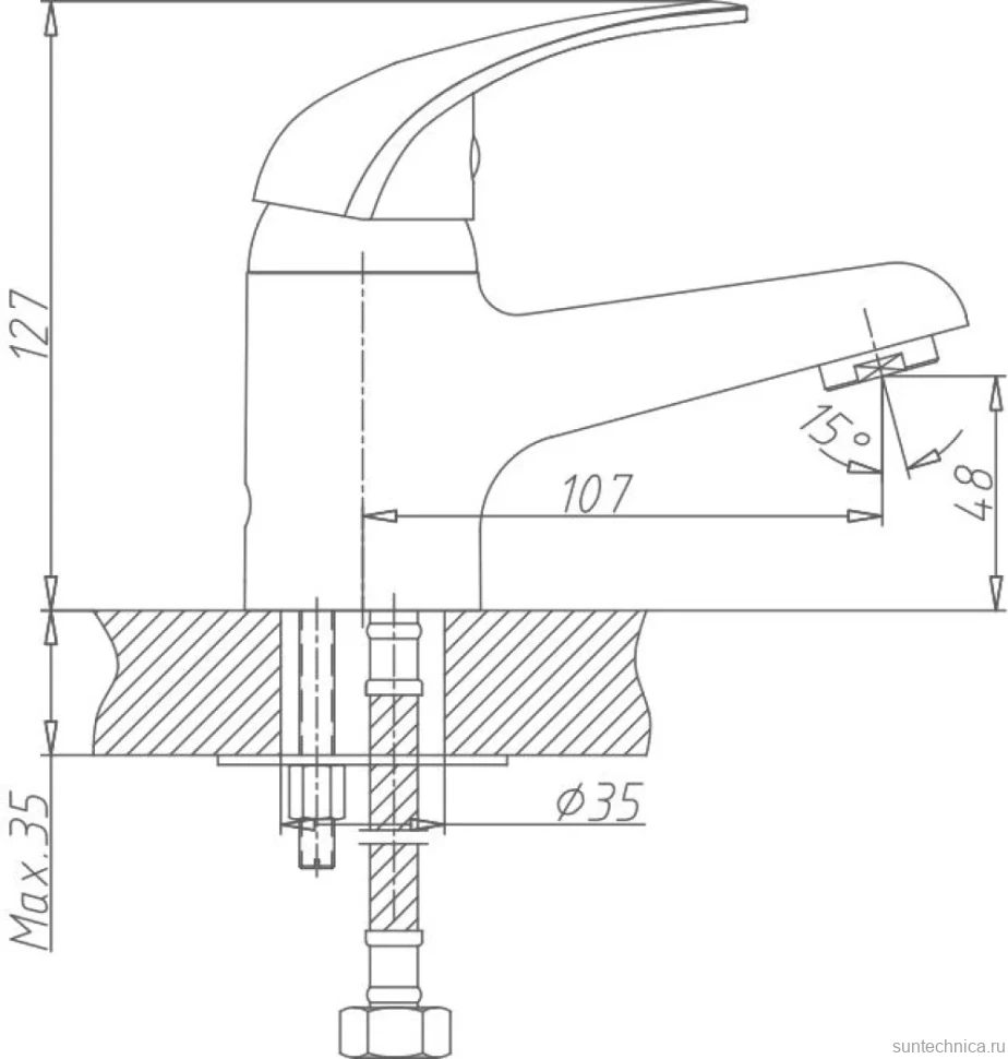 Смеситель для раковины Haiba HB03 HB1003