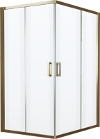 Душевой уголок Vegas Glass ZA-F Tur Novo 120*110 05 01 профиль бронза, стекло прозрачное