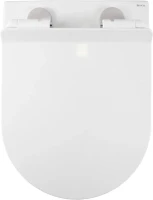 Комплект Унитаз подвесной BOND Oval F03-10 безободковый, с микролифтом + Крепления Geberit Duofix 111.815.00.1 к стене + Звукоизоляция + Инсталляция UP 320 111.300.00.5 + Кнопка Sigma 01 115.770.JQ.5 лакированная, матовый хром