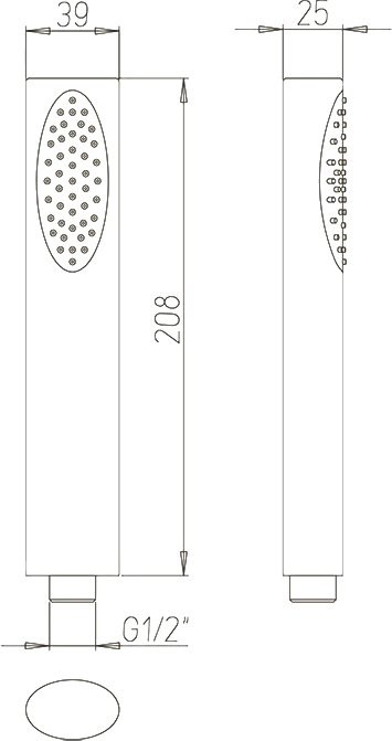 Душевая лейка Paini Ovo 86CR155