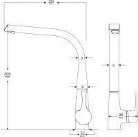 Комплект Мойка Zorg Inox R 4844 + Смеситель MEGA Mega