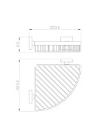 Полка Wonzon & Woghand WW-8944-DG темное золото
