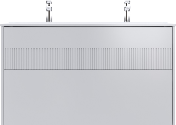 Тумба под раковину со столешницей AM.PM Func 120 белая матовая, с 2 ящиками