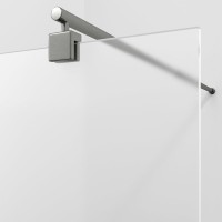 Душевая перегородка Wasserkraft Rur 30W 100 см, профиль графит, стекло матовое