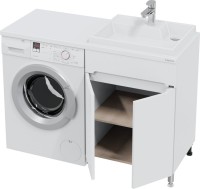 Тумба с раковиной СаНта Марс 59 R напольная, с дверками, для стиральной машины