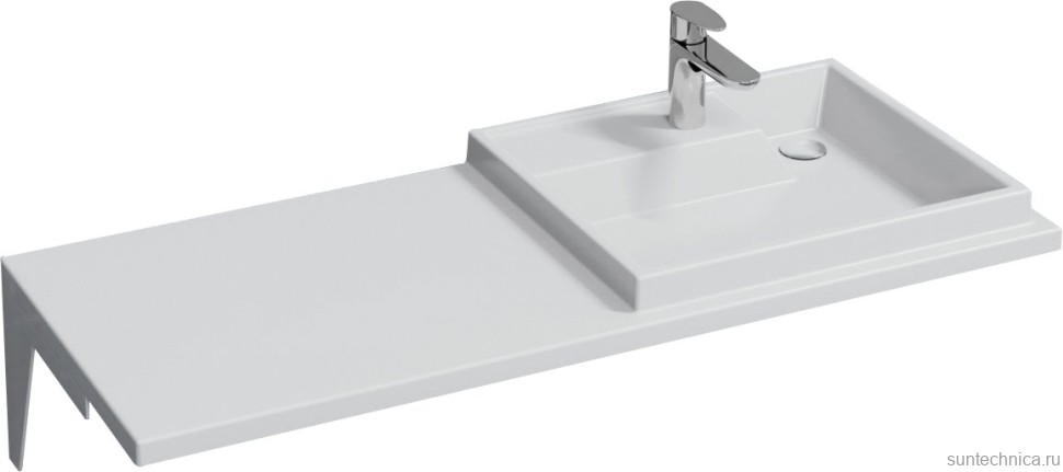 Тумба с раковиной СаНта Марс 59 R напольная, с дверками, для стиральной машины