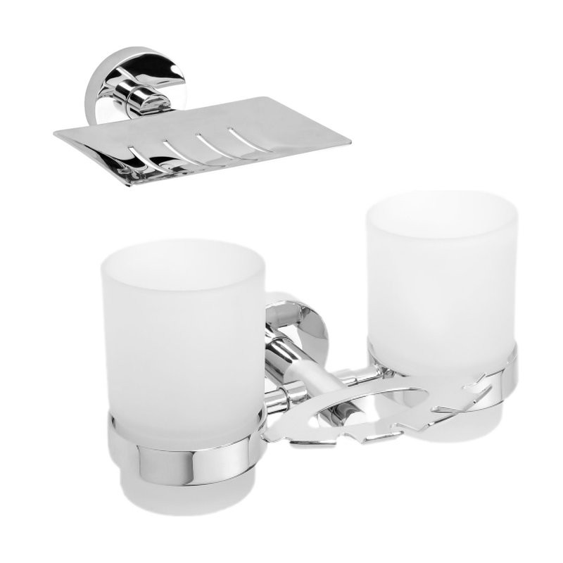 Набор Стакан Bemeta Omega 104110042 + Мыльница 104208082