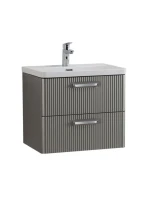Тумба с раковиной BelBagno Due 50 ручки хром полированный, сатин