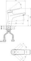 Смеситель для раковины D&K Bayern.Furth DA1522105 черный