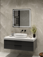 Зеркало-шкаф CONTINENT Led Race 70х70 см, с подсветкой