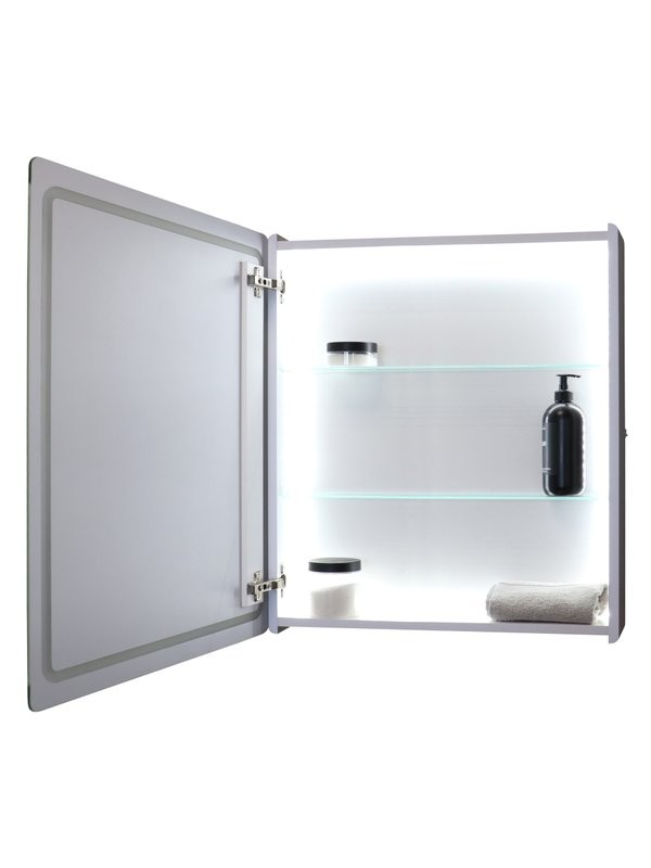 Зеркало-шкаф CONTINENT Led Race 70х70 см, с подсветкой