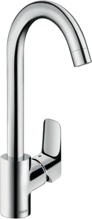 Комплект Смеситель Hansgrohe Logis + Фартук черный
