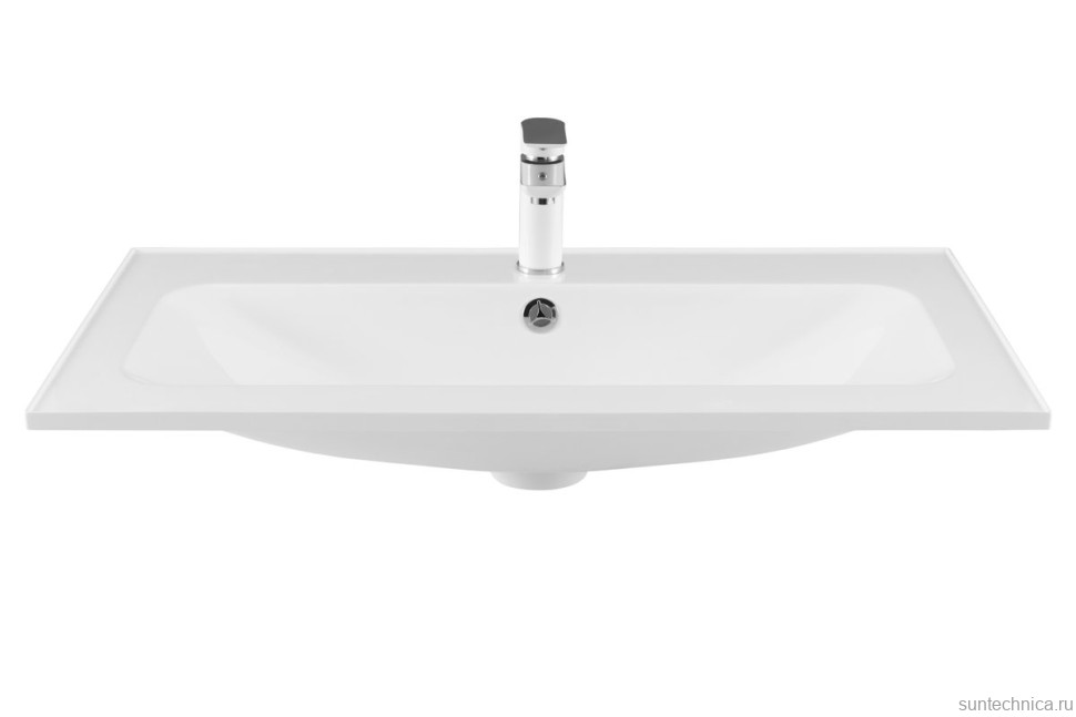 Тумба с раковиной Aquanet Арт 90 подвесная, маренго