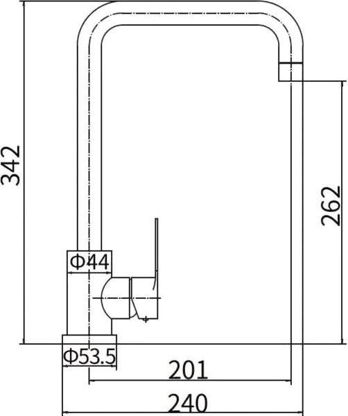 Смеситель для кухни Fashun A54201-13 песочный