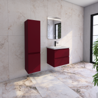 Тумба под раковину без столешницы Caprigo Forte 65 подвесная, бордовая