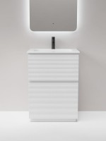 Тумба с раковиной Sancos Folk Floor 60 напольная, bianco, раковина CN7011