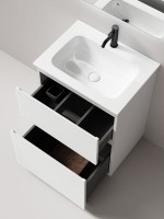 Тумба с раковиной Sancos Folk Floor 60 напольная, bianco, раковина CN7011