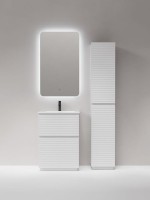 Тумба с раковиной Sancos Folk Floor 60 напольная, bianco, раковина CN7011