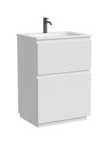 Тумба с раковиной Sancos Folk Floor 60 напольная, bianco, раковина CN7011