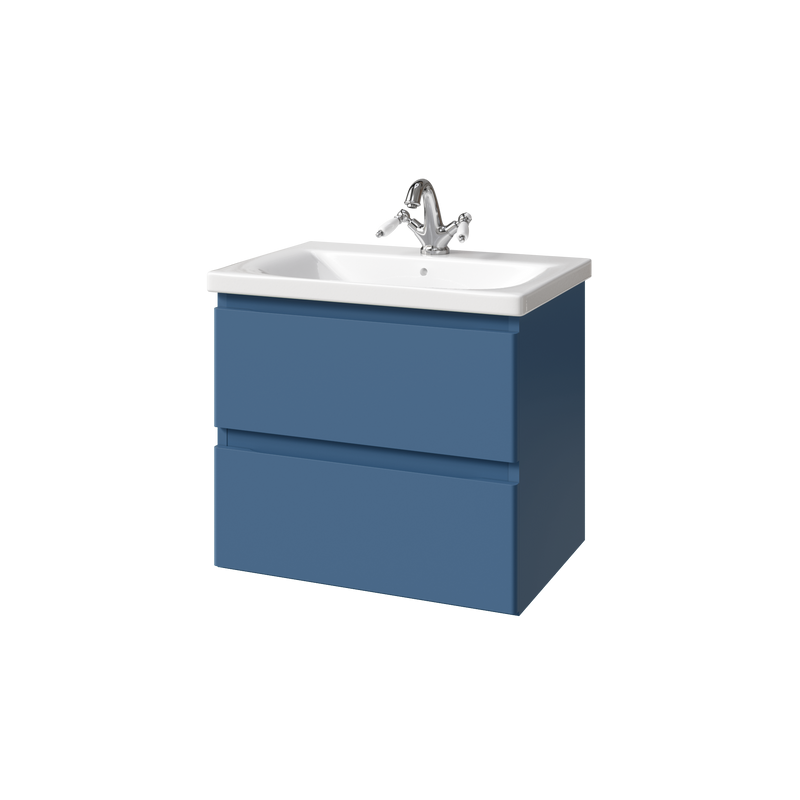 Тумба с раковиной Caprigo Forte 65 подвесная, бриллиантово-синий