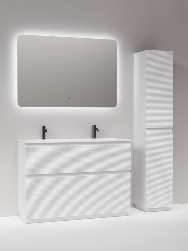 Тумба с раковиной Sancos Folk Floor 120 напольная, bianco, раковина CN7016