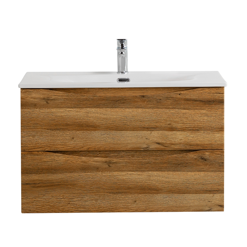 Тумба с раковиной BelBagno Marino-cer-n 80 подвесная, rovere rustico