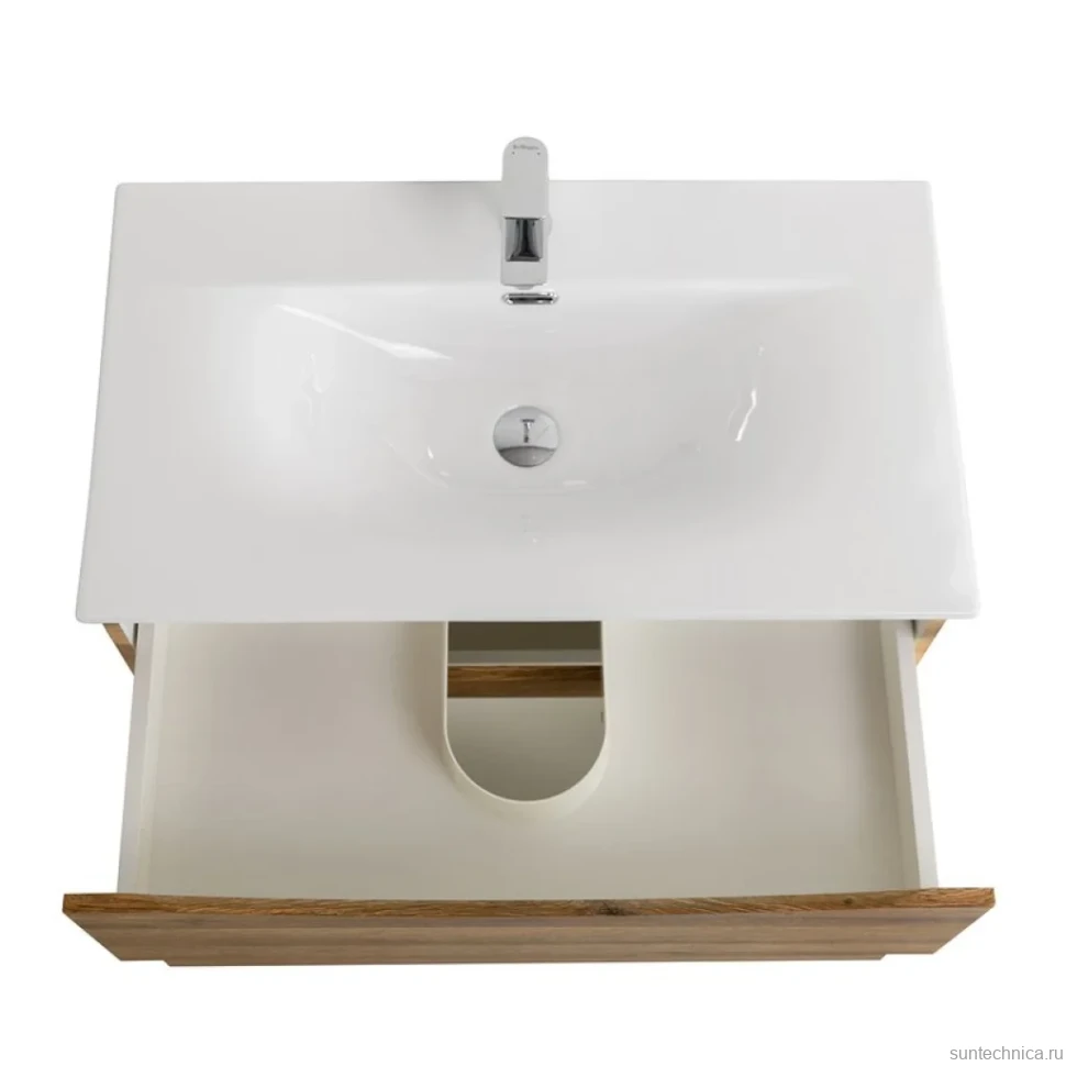 Тумба с раковиной BelBagno Marino-cer-n 80 подвесная, rovere rustico