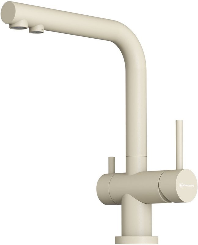 Смеситель для кухни Omoikiri Nagano BE-P с фильтром, ваниль