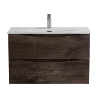 Тумба с раковиной BelBagno Marino-cer-mini 70 подвесная, rovere nature grigio