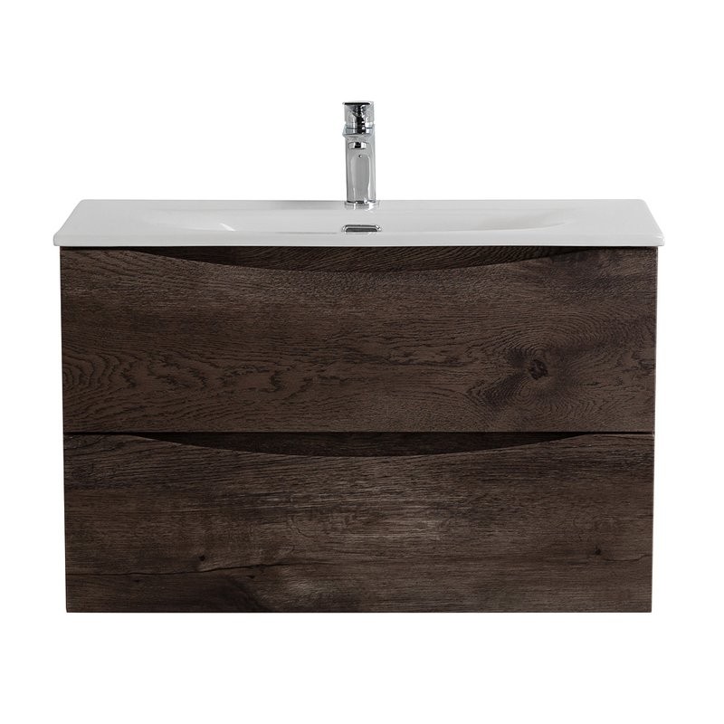 Тумба с раковиной BelBagno Marino-cer-mini 70 подвесная, rovere nature grigio