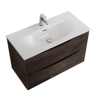 Тумба с раковиной BelBagno Marino-cer-mini 70 подвесная, rovere nature grigio