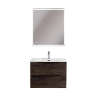 Тумба с раковиной BelBagno Marino-cer-mini 70 подвесная, rovere nature grigio