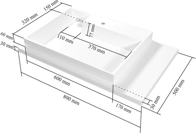 Тумба с раковиной СаНта Лондон 19 L напольная